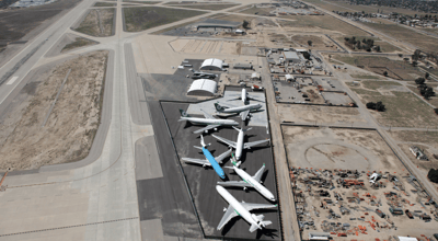 2015 — Leased hangar space from San Bernardino International Airport